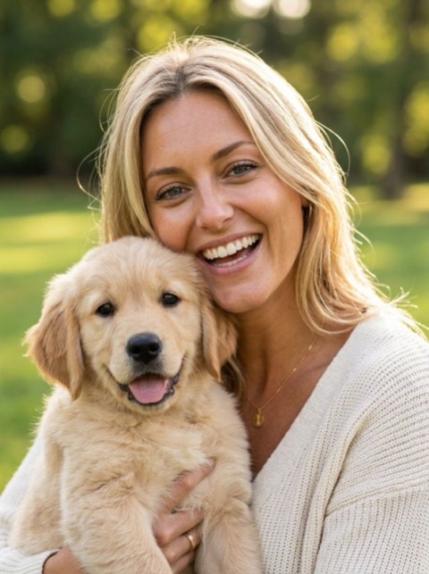 With a Puppy style generated from a photo with PicToon