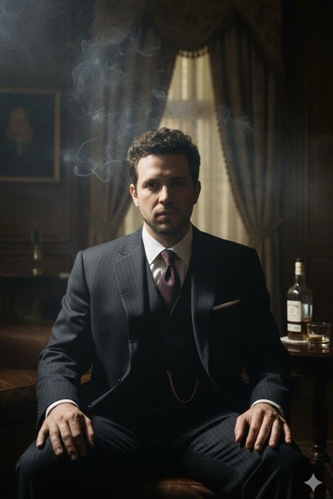 Mafia style generated from a photo with PicToon