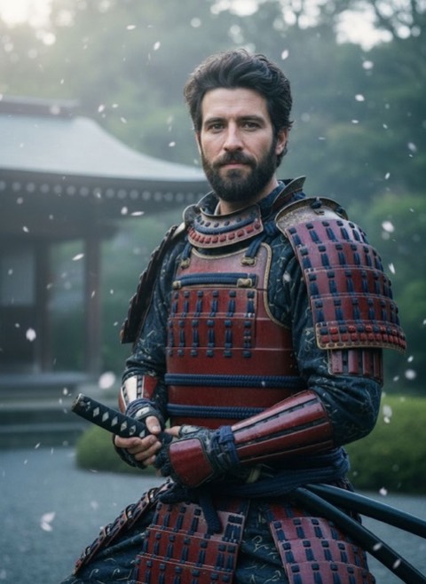 Samurai style generated from a photo with PicToon