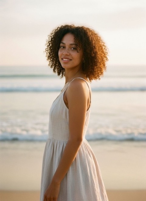 Beach Golden Hour style generated from a photo with PicToon